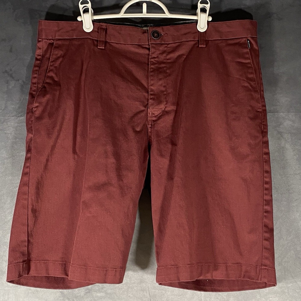 Billabong Mens 36 Burgundy Stretch Chino Shorts Casual Outdoor